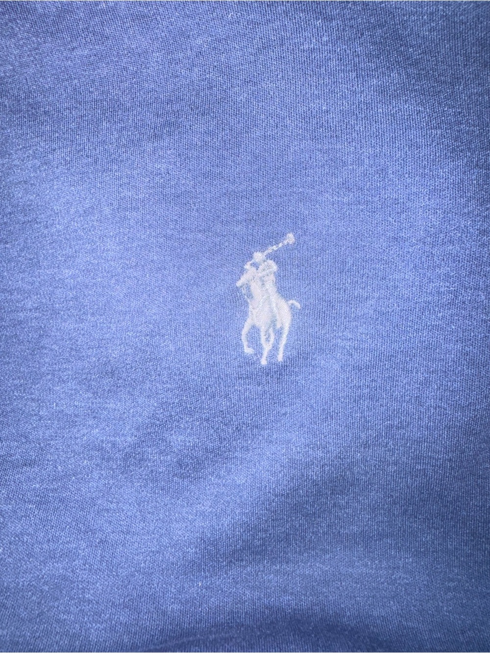 Polo Ralph Lauren Heathered Navy Blue Tipped Long Sleeve Polo Shirt XXL - Picture 4 of 7